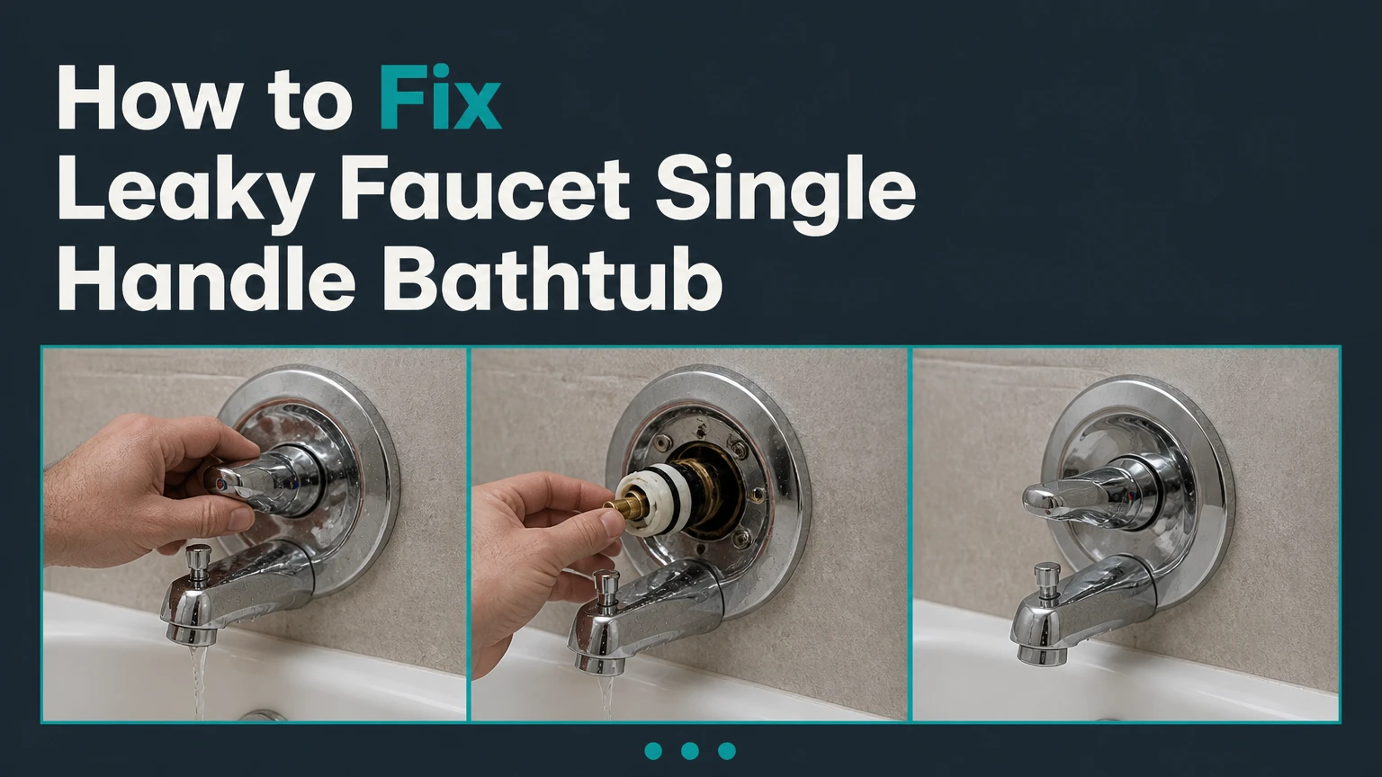 How to Fix Leaky Faucet Single Handle Bathtub