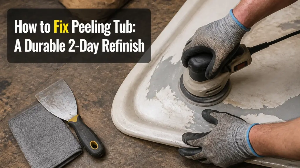 how to fix peeling tub
