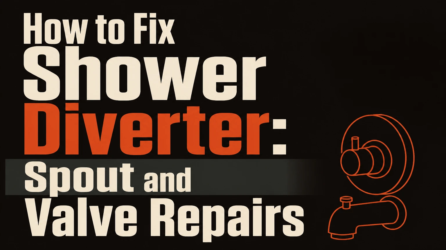 how to fix shower diverter spout and valve repairs