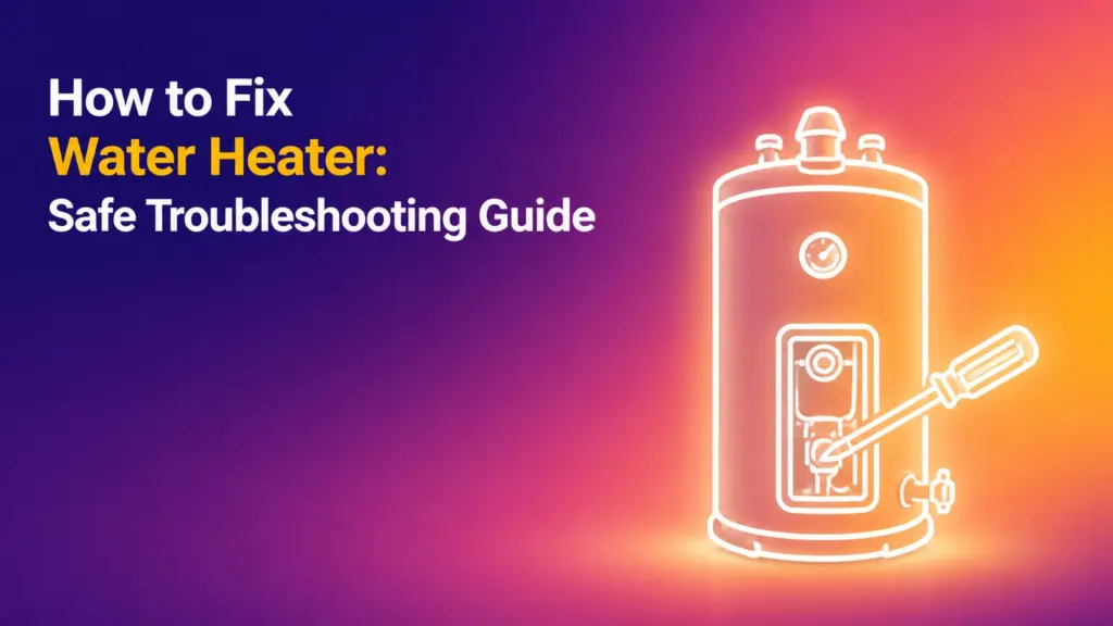 how to fix water heater