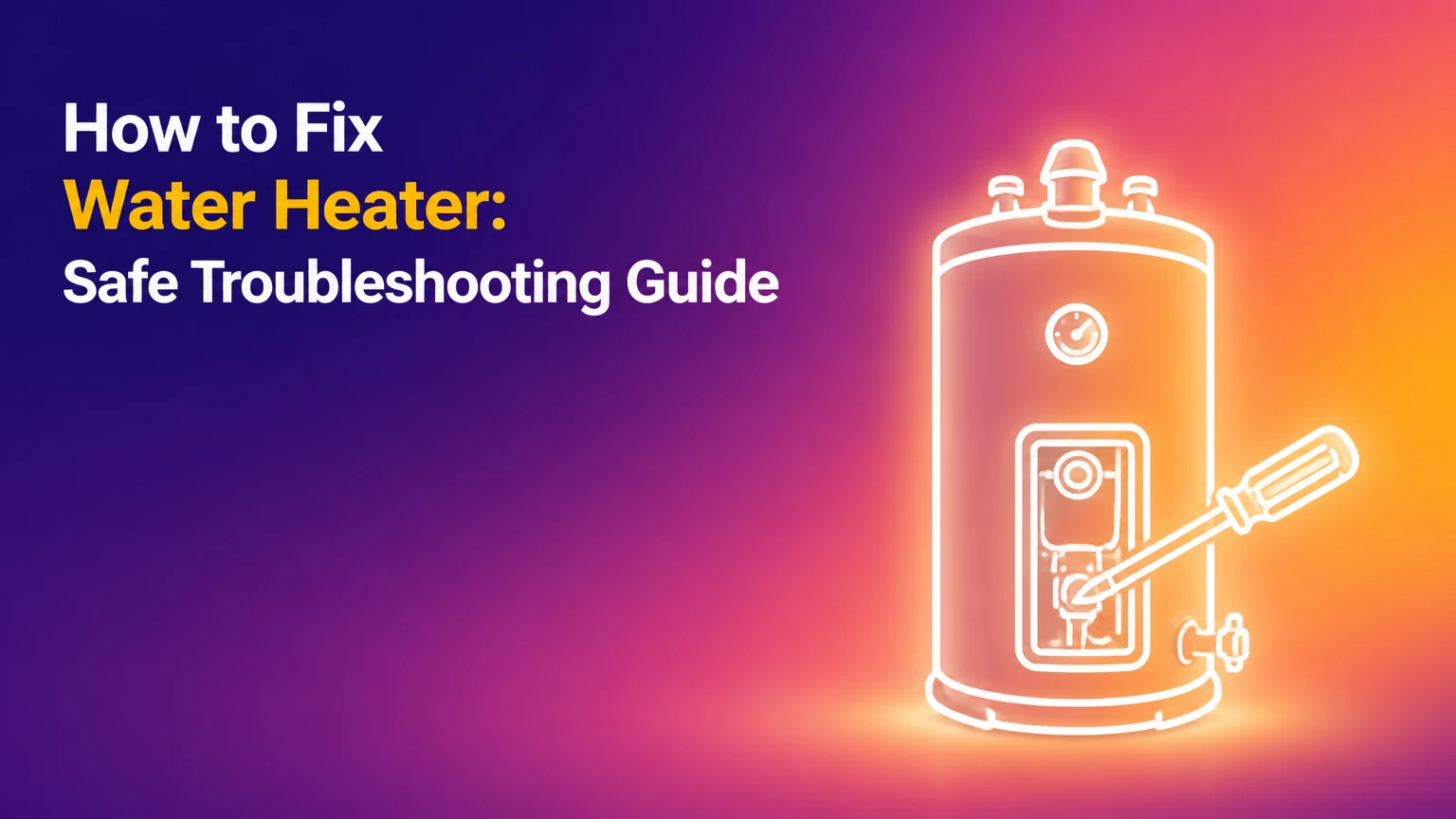 how to fix water heater