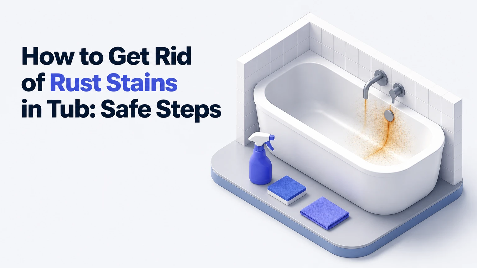 how to get rid of rust stains in tub