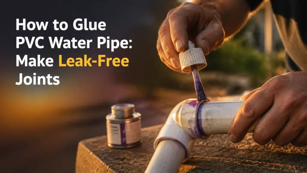 how to glue pvc water pipe