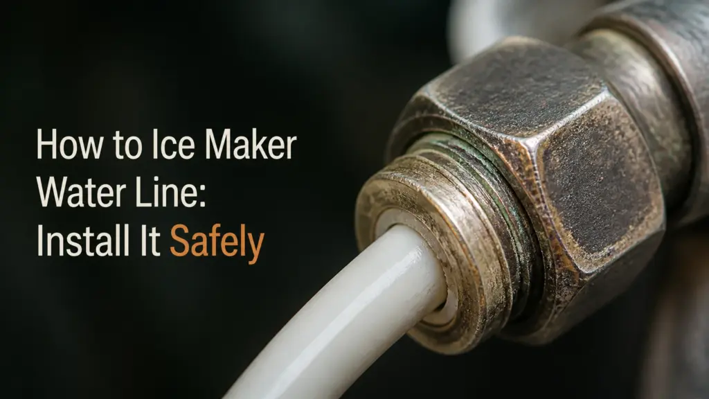 how to ice maker water line install it safely