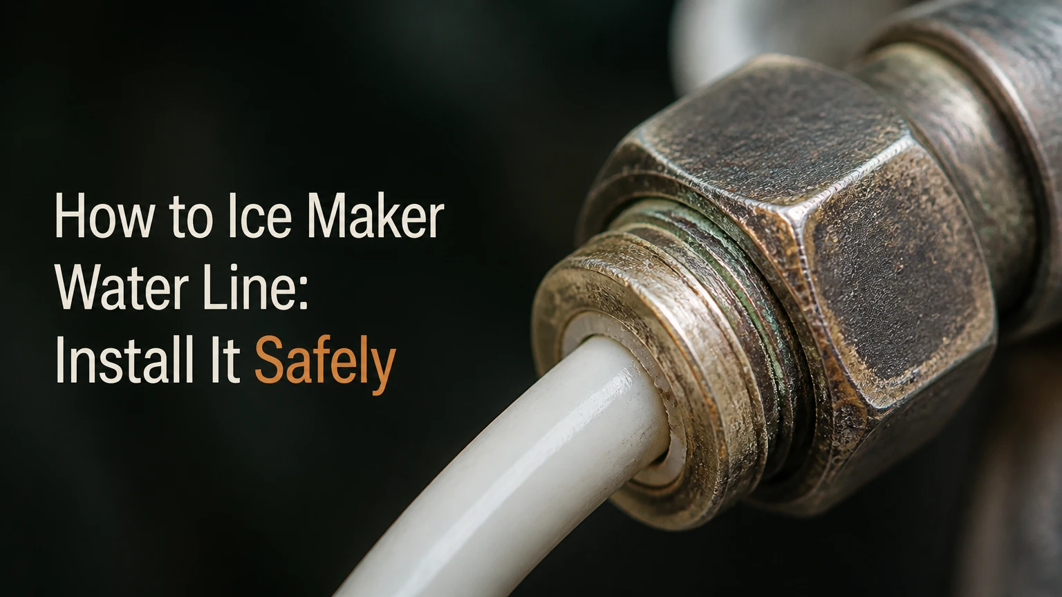 how to ice maker water line install it safely