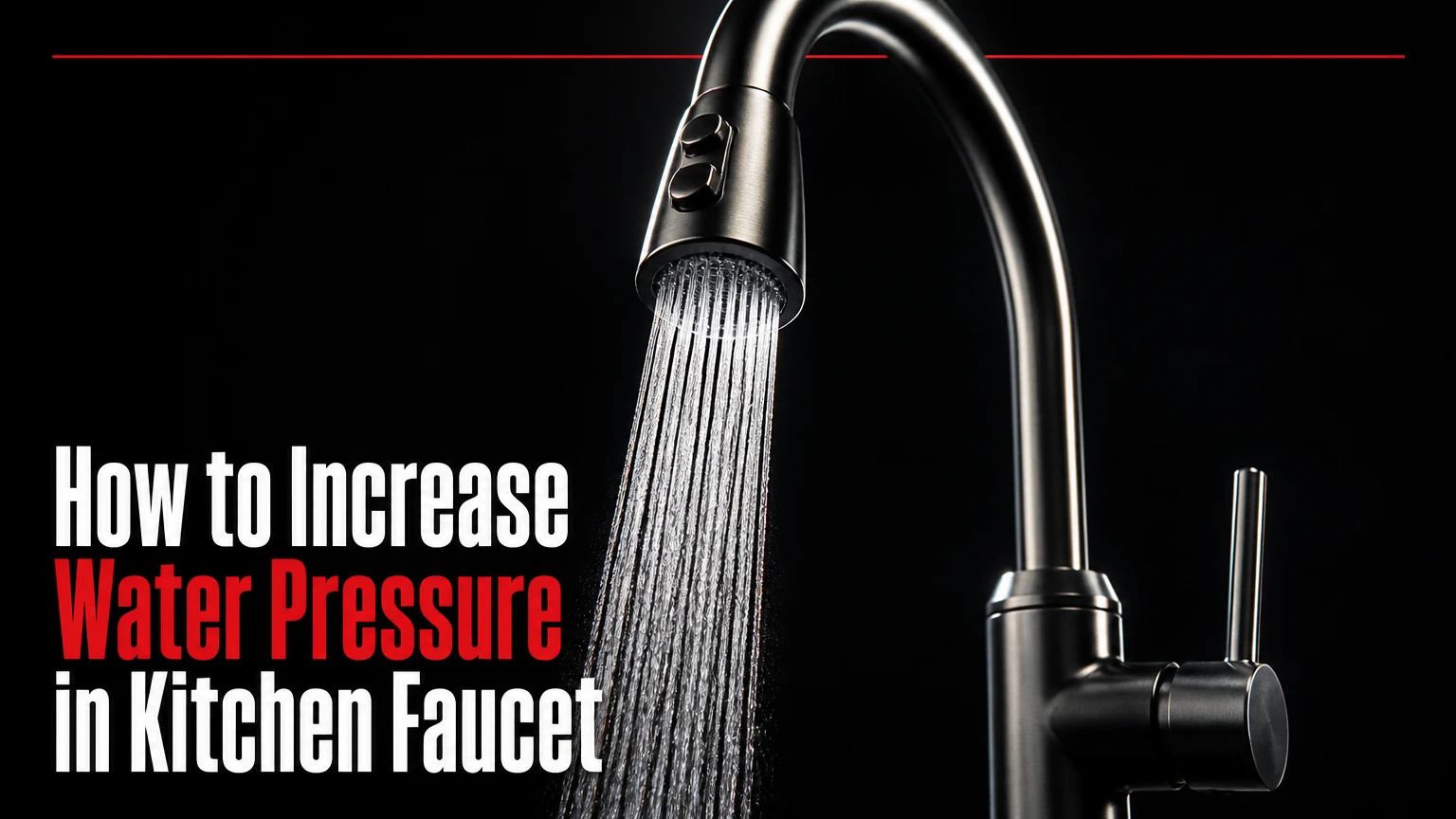 How to Increase Water Pressure in Kitchen Faucet
