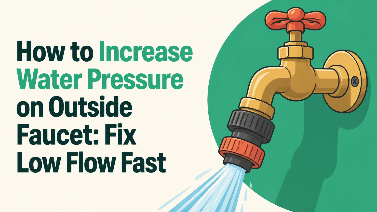 how to increase water pressure on outside faucet fix low flow fast