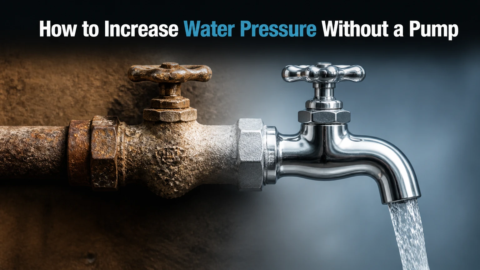 How to Increase Water Pressure Without a Pump