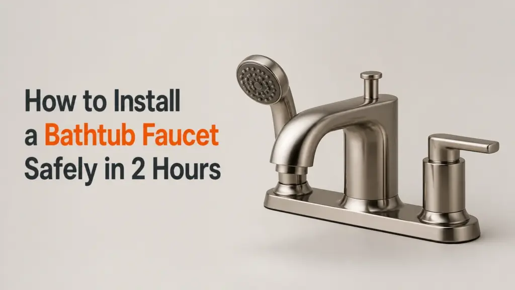 how to install a bathtub faucet safely in 2 hours