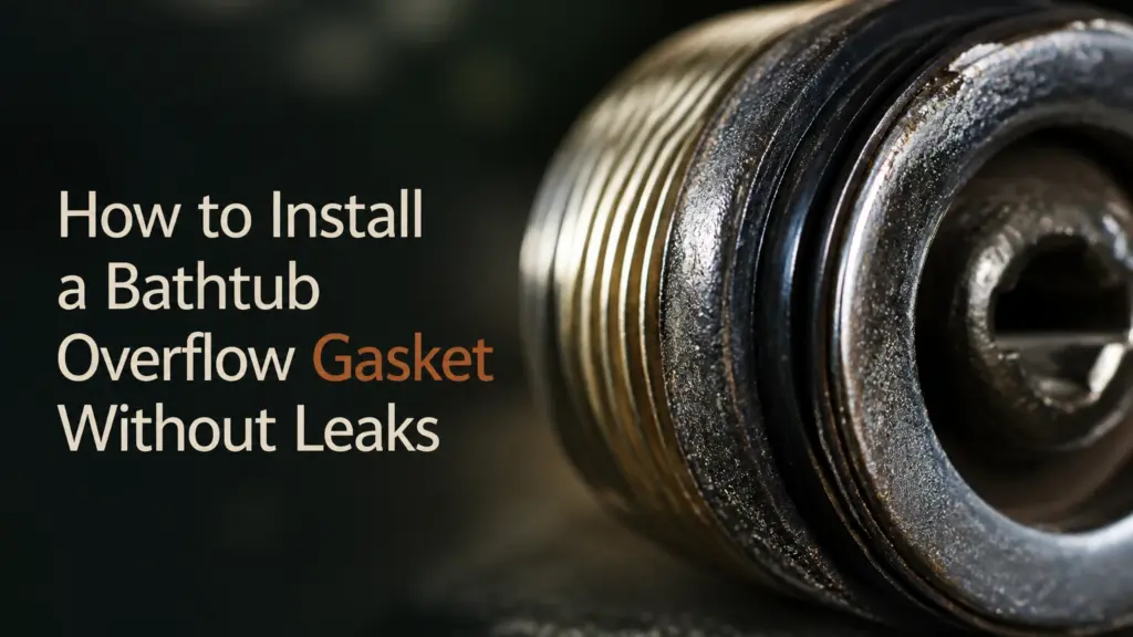 how to install bathtub overflow gasket