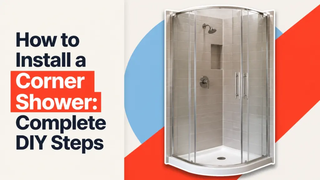 how to install a corner shower complete diy steps