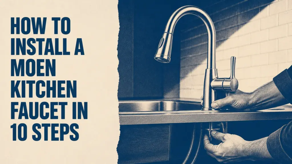 how to install a moen kitchen faucet in 10 steps