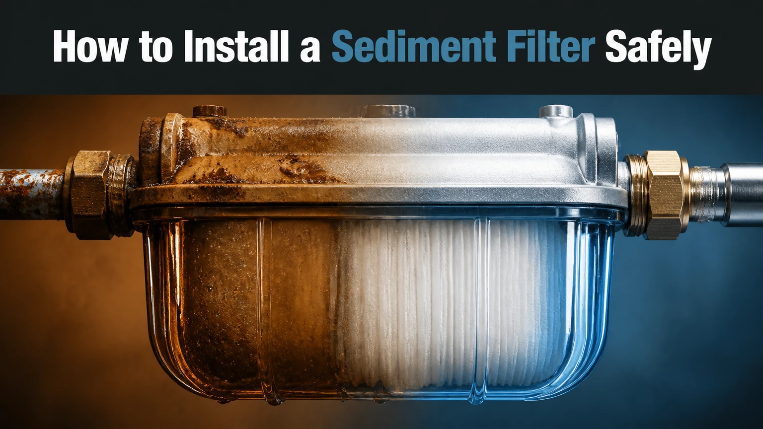 how to install a sediment filter