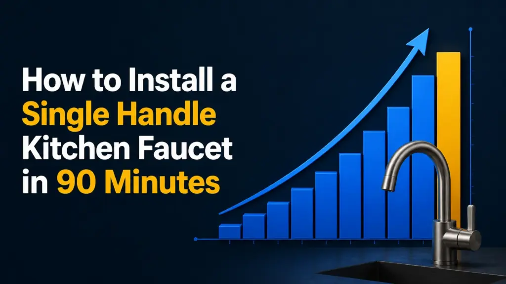 how to install a single handle kitchen faucet in 90 minutes