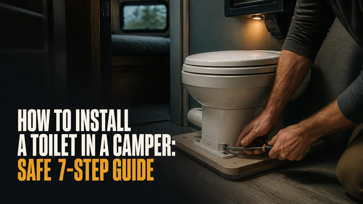 how to install a toilet in a camper safe 7 step guide