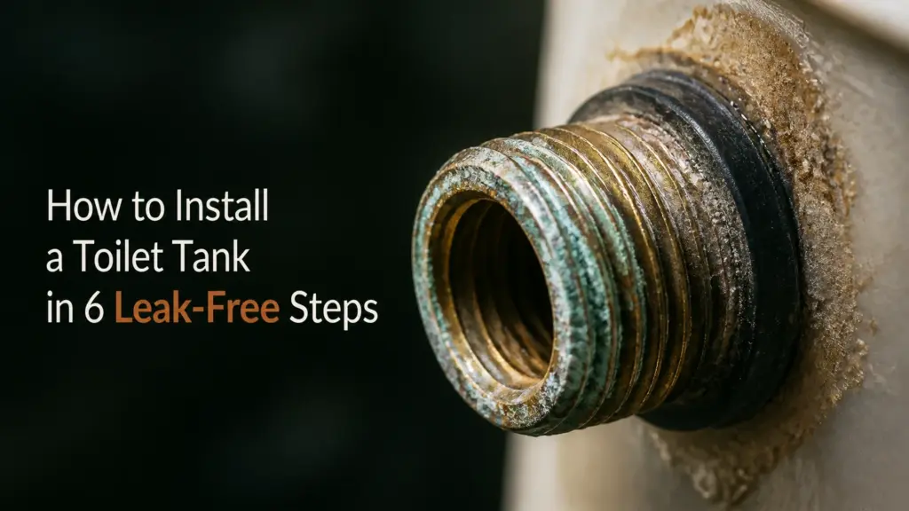 how to install a toilet tank in 6 leak free steps
