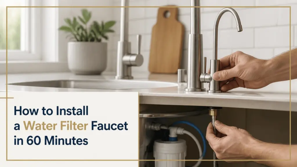 how to install a water filter faucet in 60 minutes