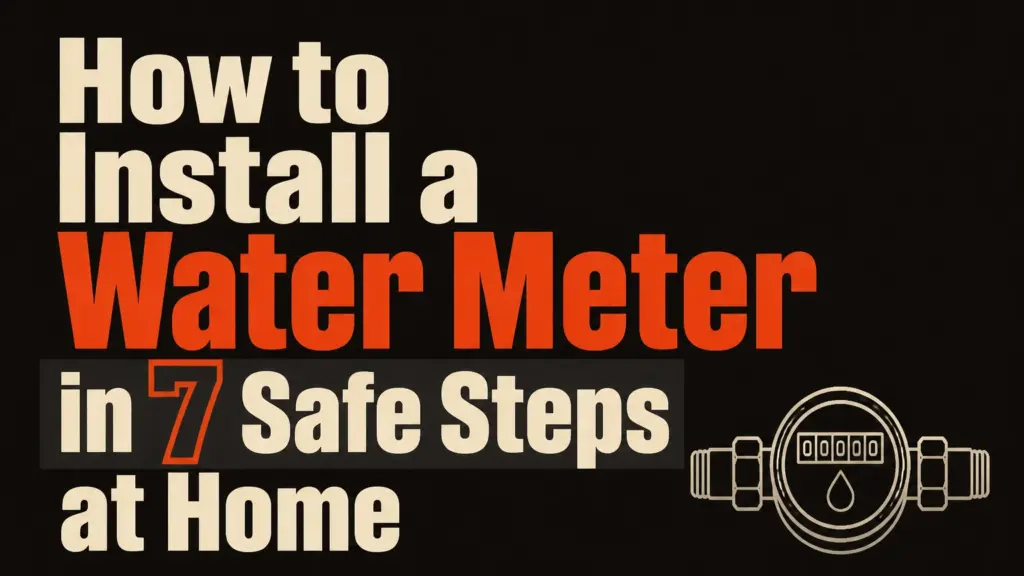how to install a water meter
