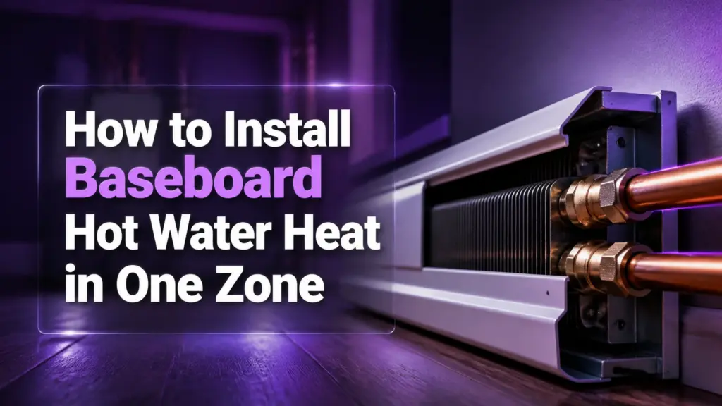 how to install baseboard hot water heat