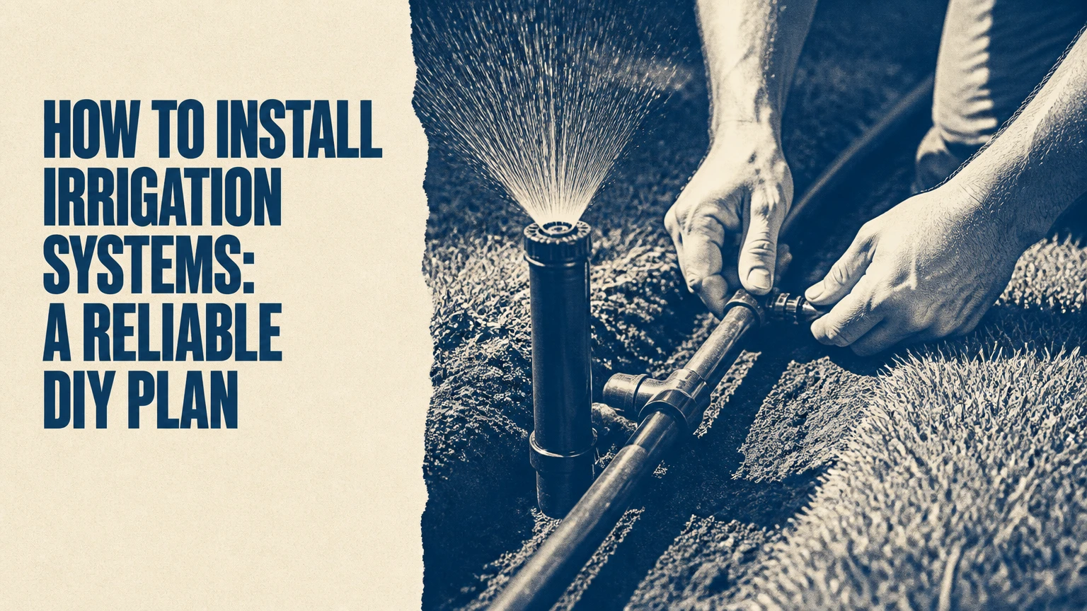 how to install irrigation systems a reliable diy plan