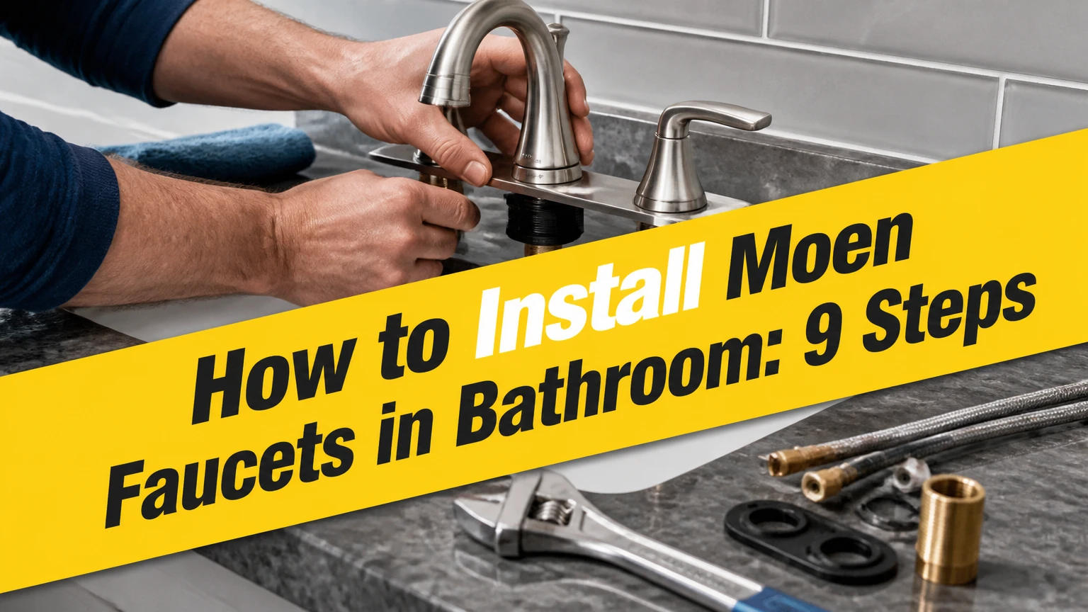 how to install moen faucets in bathroom