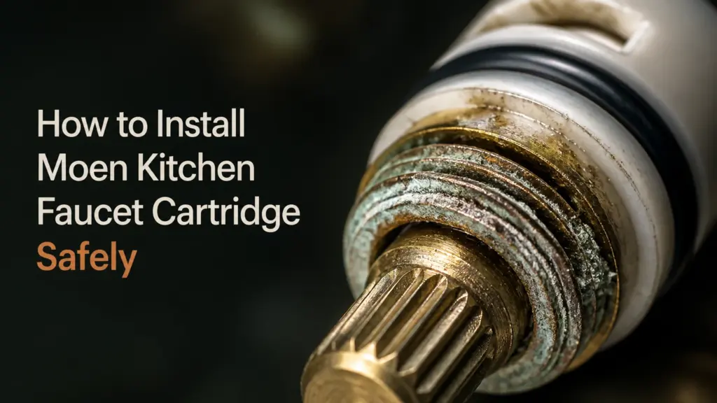 how to install moen kitchen faucet cartridge safely