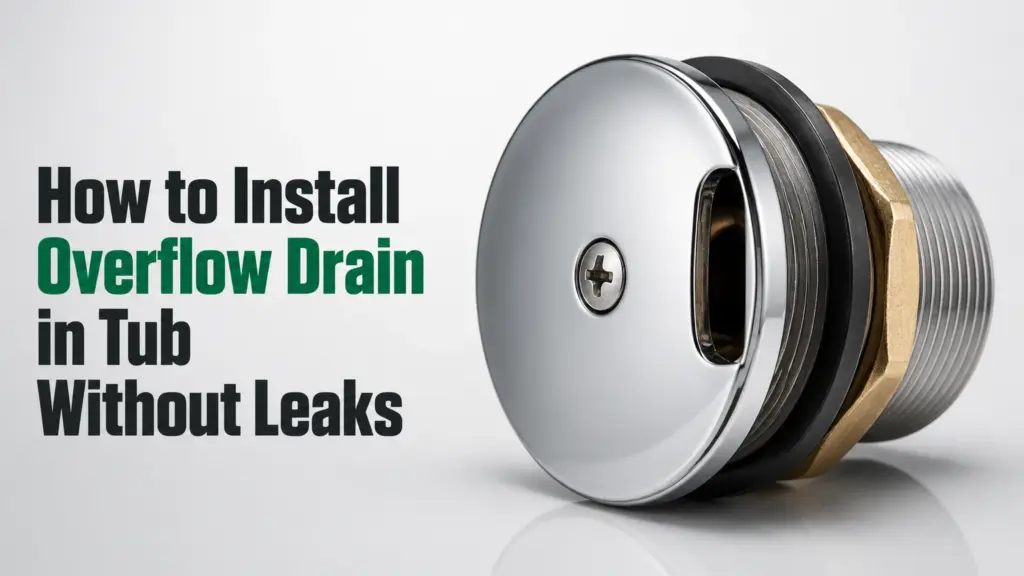 how to install overflow drain in tub