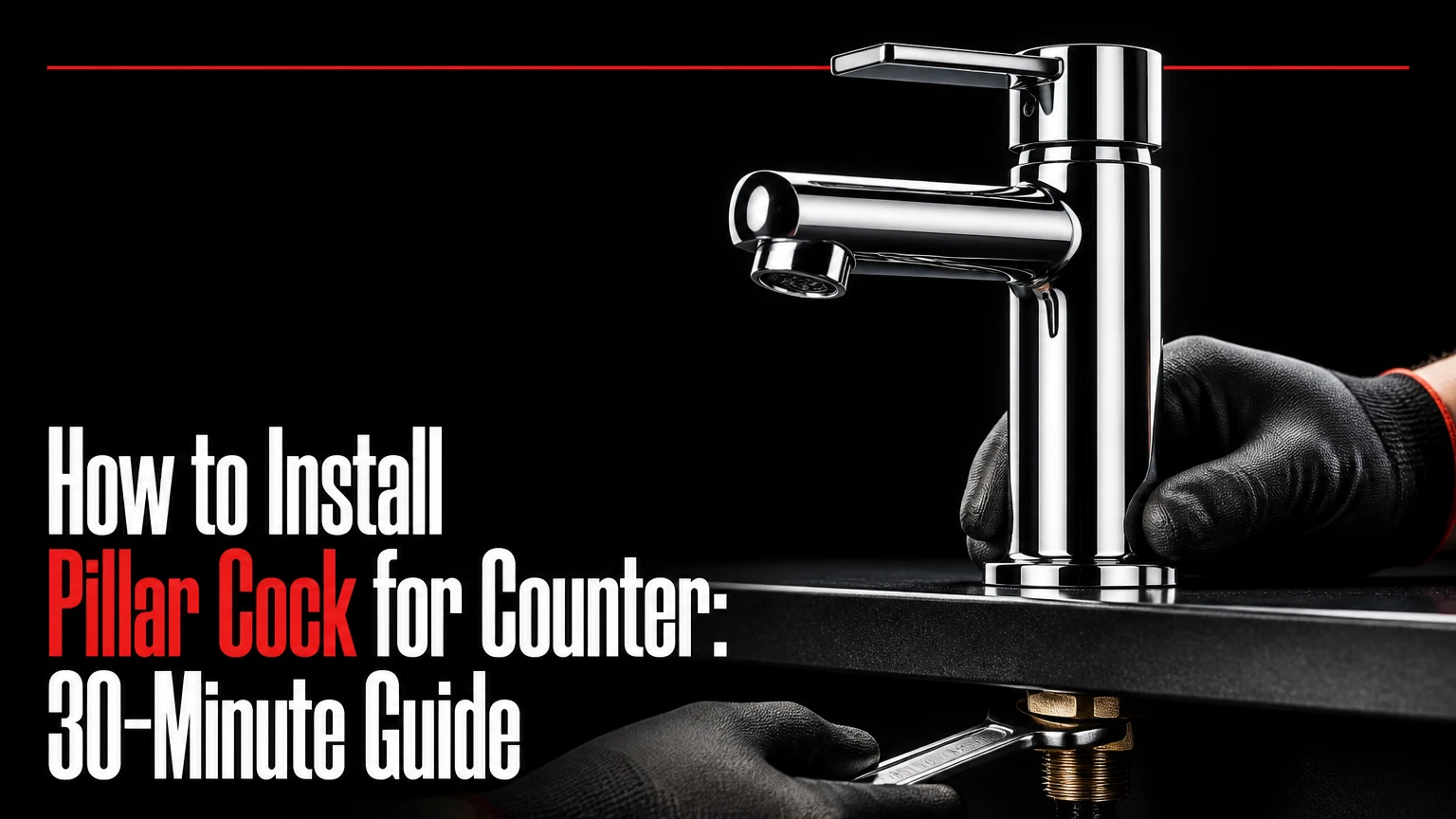 how to install pillar cock for counter