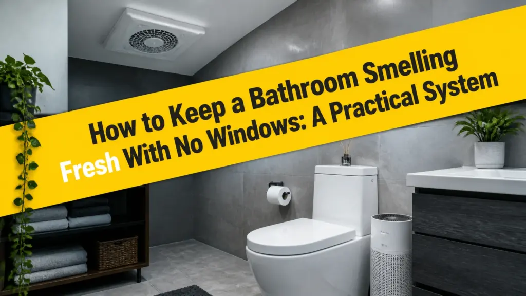 how to keep a bathroom smelling fresh with no windows a practical system
