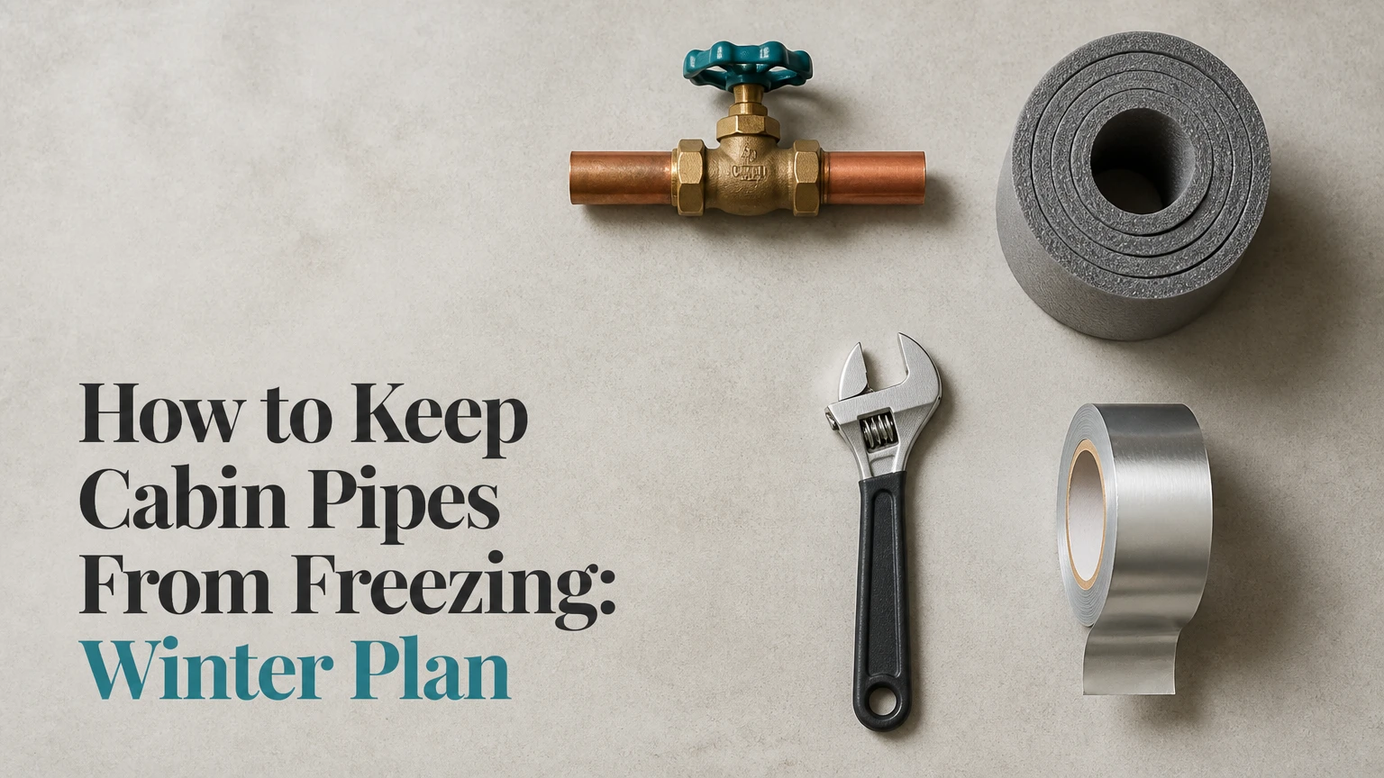 how to keep cabin pipes from freezing winter plan
