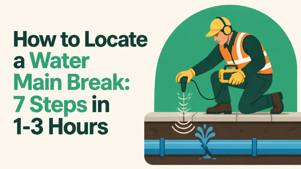 how to locate a water main break