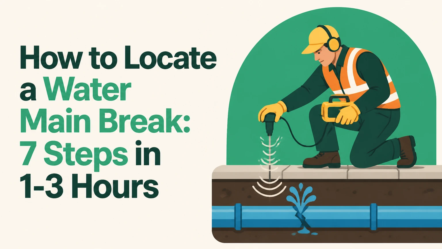how to locate a water main break