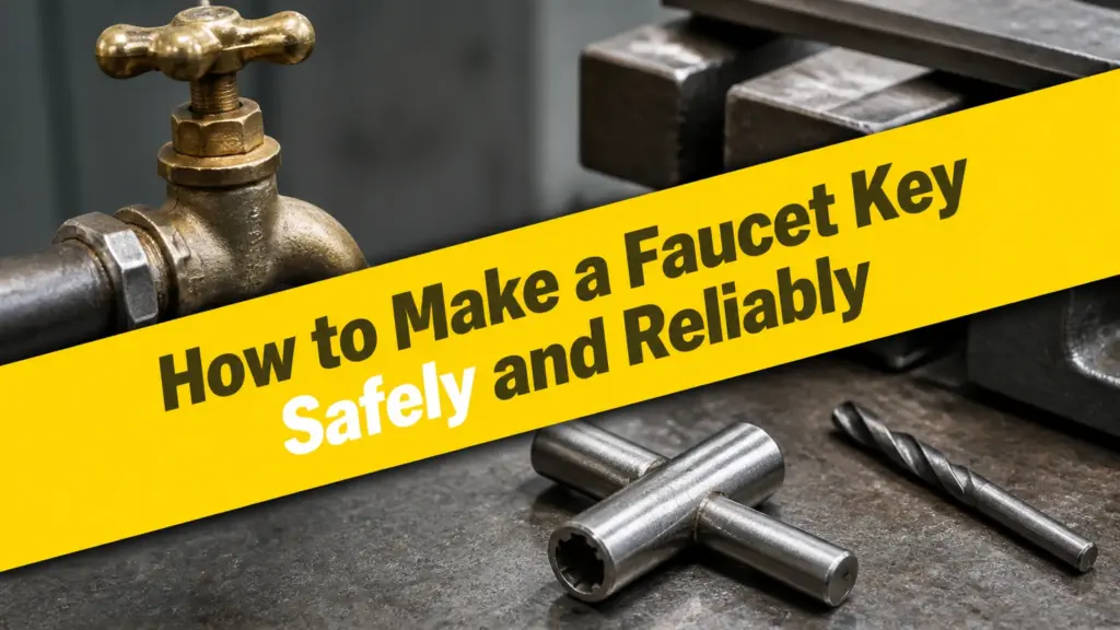 how to make a faucet key safely and reliably