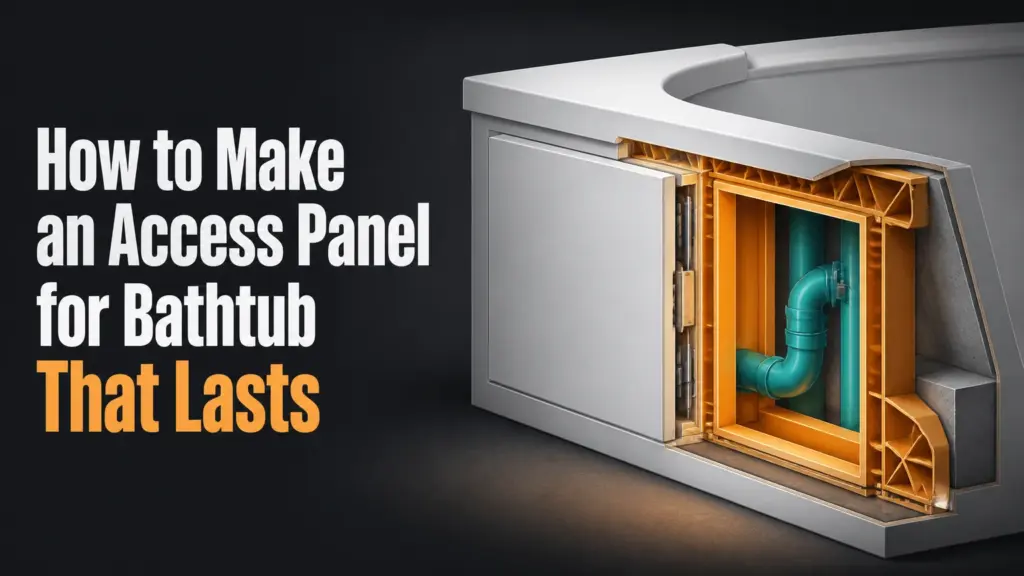 how to make an access panel for bathtub