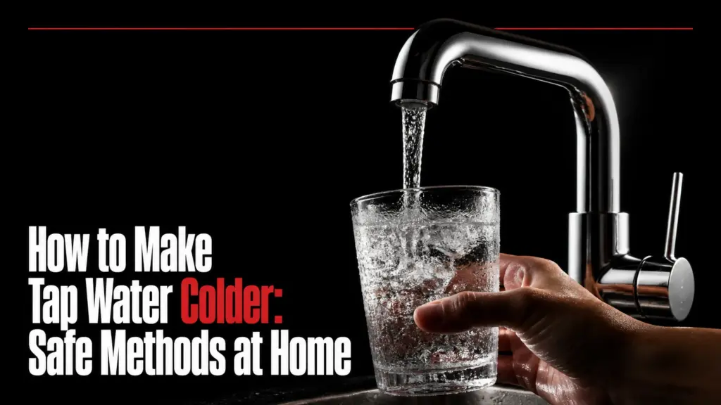 how to make tap water colder safe methods at home