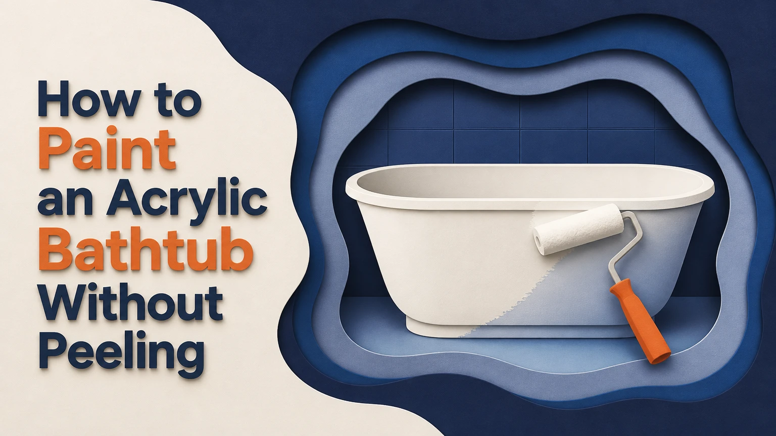 how to paint an acrylic bathtub