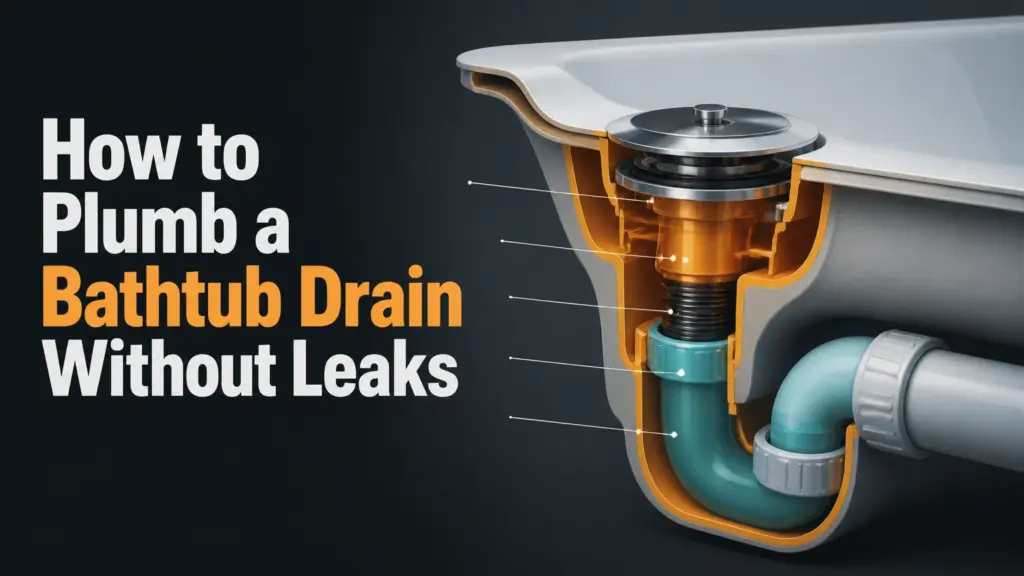 how to plumb a bathtub drain without leaks