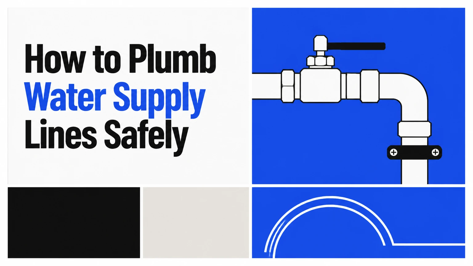 how to plumb water supply lines safely