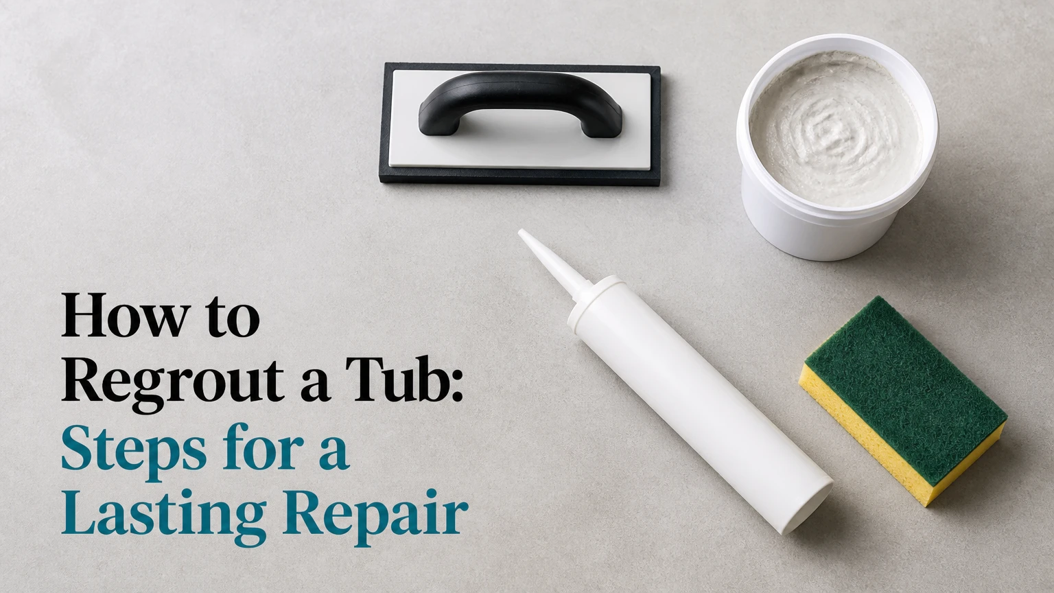 how to regrout a tub