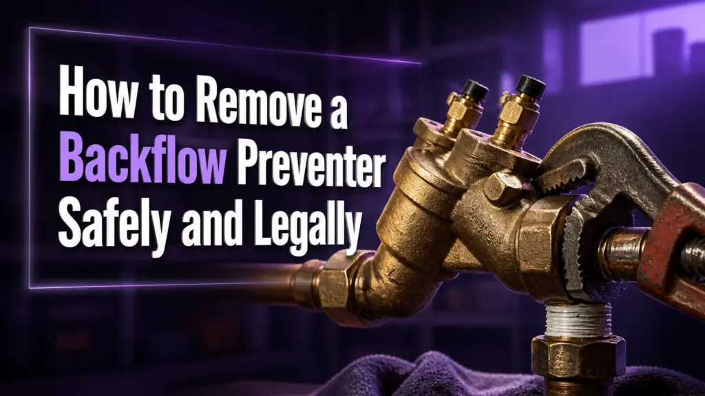how to remove backflow preventer
