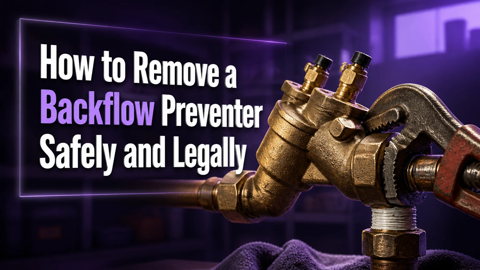 how to remove backflow preventer