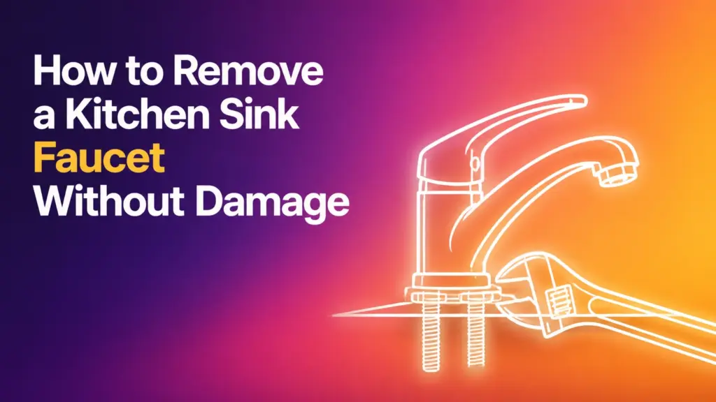 how to remove a kitchen sink faucet without damage