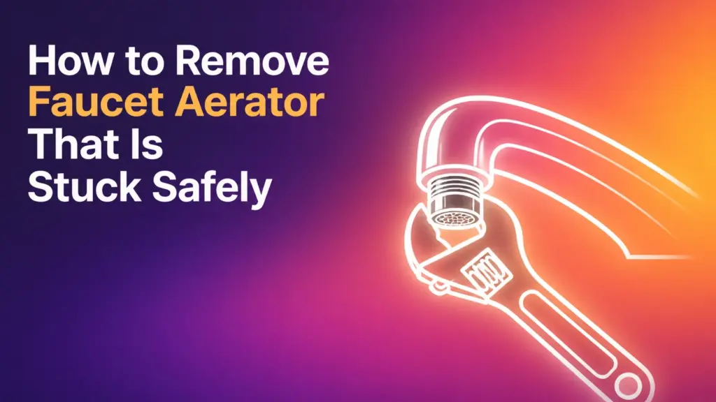 how to remove faucet aerator that is stuck safely