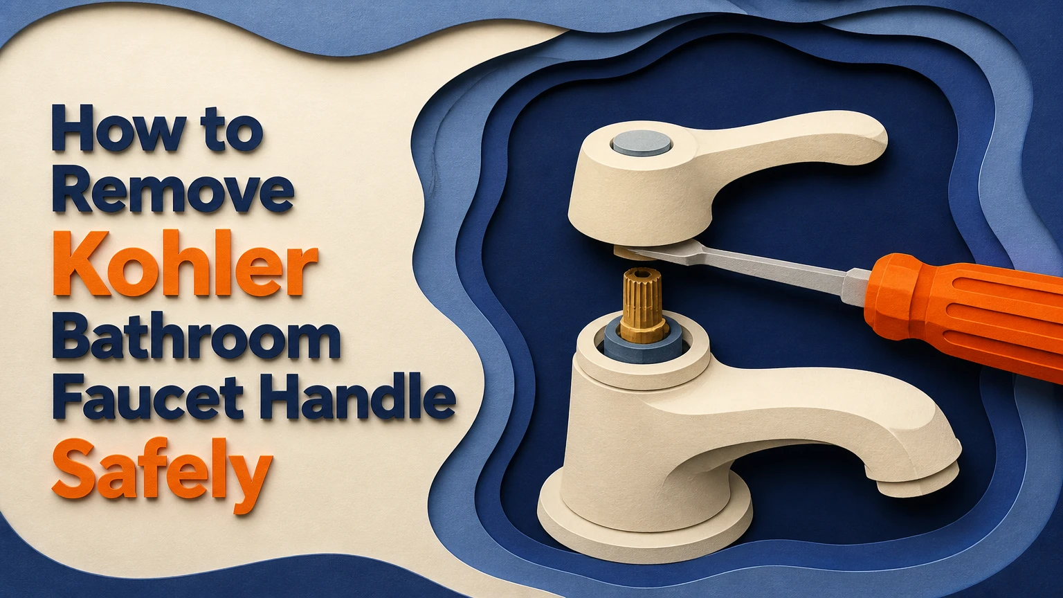 how to remove kohler bathroom faucet handle