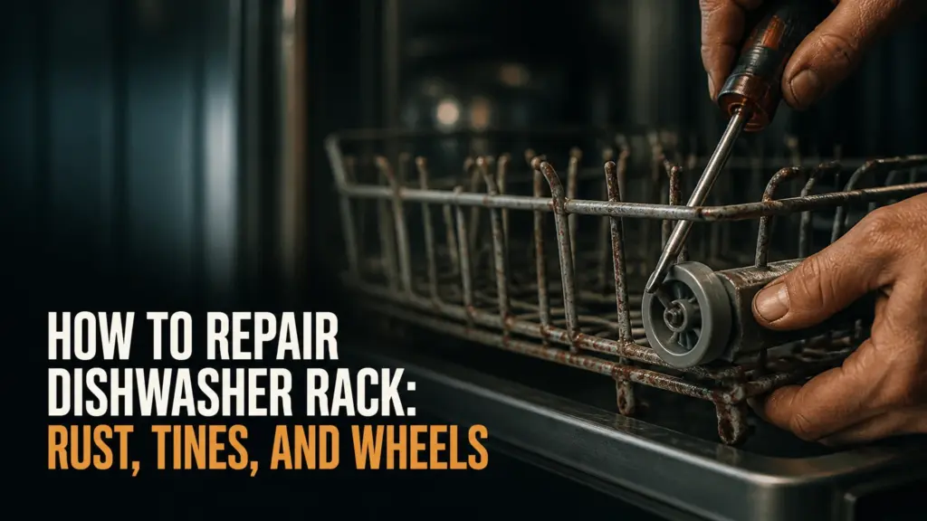 how to repair dishwasher rack rust tines and wheels