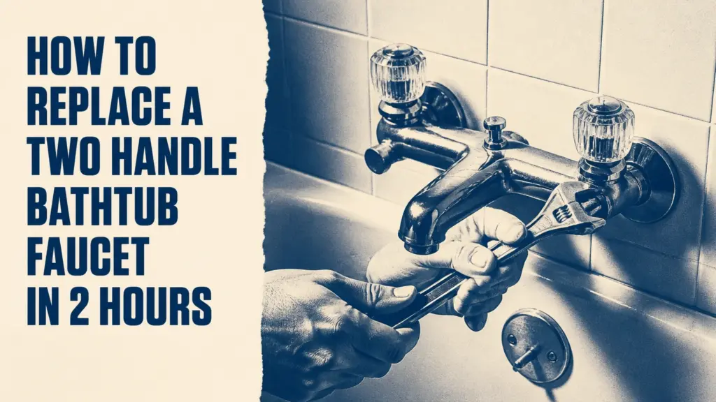 How to Replace a Two Handle Bathtub Faucet in 2 Hours