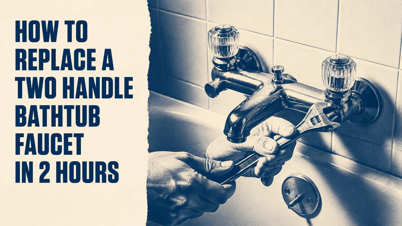 How to Replace a Two Handle Bathtub Faucet in 2 Hours
