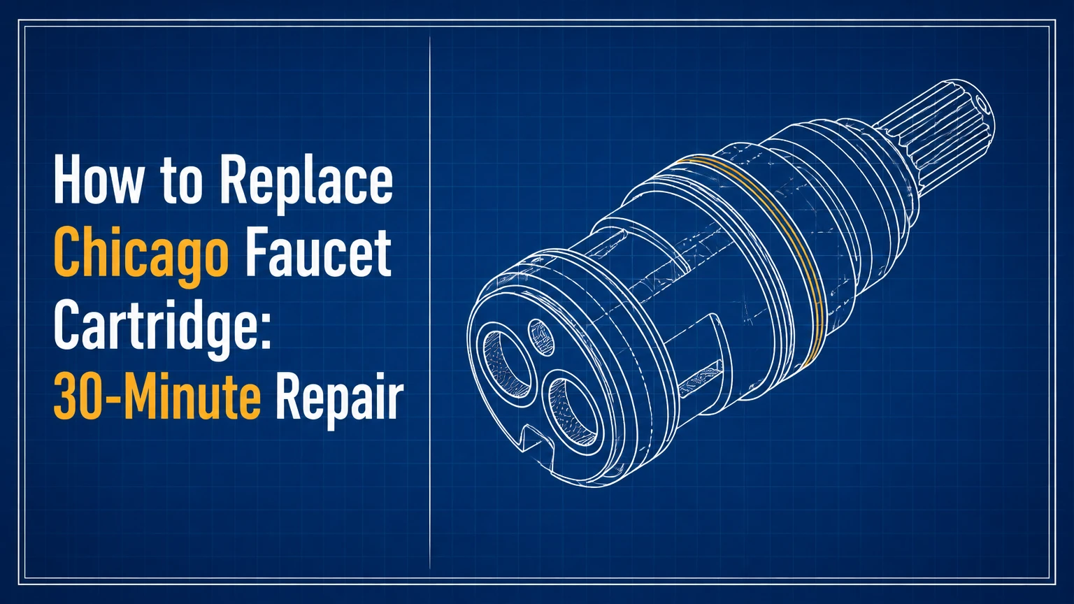 how to replace chicago faucet cartridge