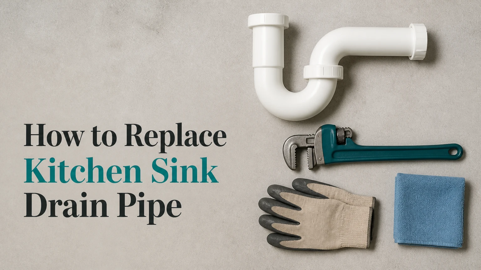 How to Replace Kitchen Sink Drain Pipe