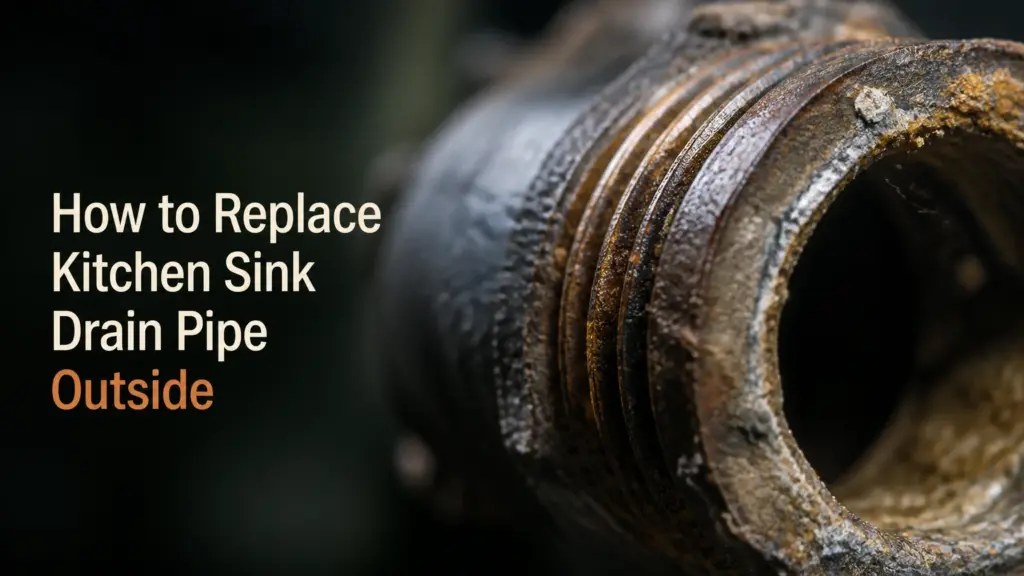 How to Replace Kitchen Sink Drain Pipe Outside